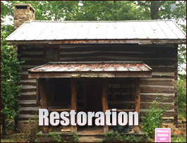 Historic Log Cabin Restoration  Buxton, North Carolina